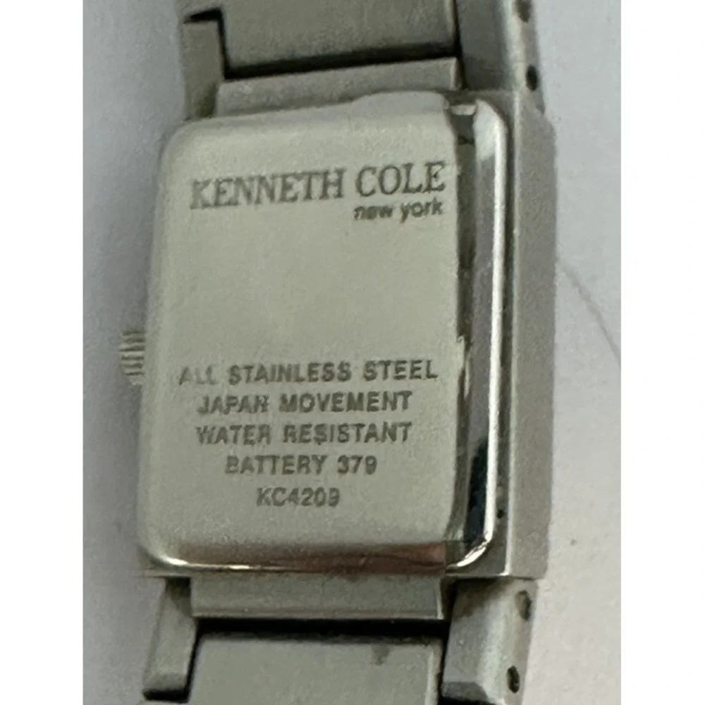 Kenneth Cole Women Watch kc4209 New‎ Battery Rare 17MM Stainless Steel Band Z